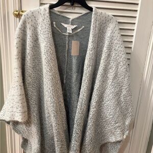 LC Lauren Conrad Light Gray Poncho